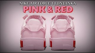 NIKE AIR FORCE 1 FONTANKA  PINK amp RED 2021  DETAILED LOOK  PRICE [upl. by Miles866]