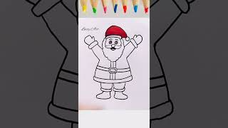 How to Draw Santa Claus Santa Claus Drawing Christmas Drawing  Merry Christmas Drawing [upl. by Inahpit]