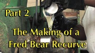 How the Fred Bear Recurve Bow is Made Part 2 [upl. by Raseac816]