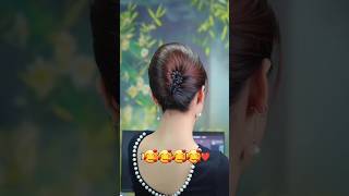 Korean Hairstyle Hairstyle Tutorials bunhairstyle trendingsong youtubegrowth weddinghairstyle [upl. by Sherj]