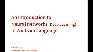 Neural Network Deep Learning in Mathematica Step by Step Approach [upl. by Ennyletak]