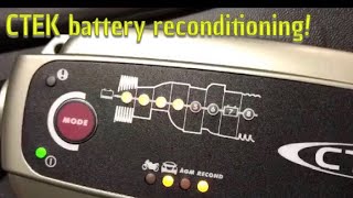 CTEK battery reconditioning and charging [upl. by Damalus882]