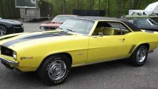 1969 Camaro Z28 X77 D80 For SaleDaytona YellowYellow Houndstooth InteriorVery Rare [upl. by Ardekahs295]