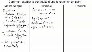 comment étudier la continuité dune fonction en un point [upl. by Layol]