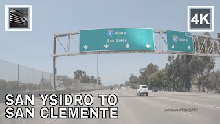 Driving from San Ysidro to San Clemente Interstate 5 [upl. by Jahdai184]