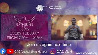 CAC Vessel Unto Honour  Sunday Service 8th September 2024 [upl. by Ilatfan153]