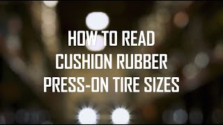 How to read forklift tire sizes presson [upl. by Fiora710]