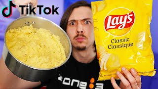 Faire de la purée avec des chips recette Tik Tok [upl. by Docilu]