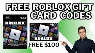 Unused FREE ROBLOX Gift Card Codes  How To Get Free Robux In Roblox 2024 [upl. by Rojam]