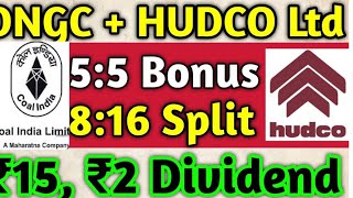 ONGC HUDCO Ltd NTPC Stocks Declared High Dividend Bonus amp Split With Ex Dates in Telugu [upl. by Lenard]