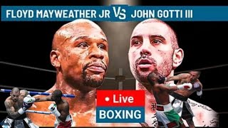 Floyd Mayweather vs John Gotti III 8th round fight Highlights HD [upl. by Sitelc121]