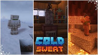 Cold Sweat Minecraft Mod Showcase  A Really Cool Temperature Mod  Forge 12011211 [upl. by Ahsener]