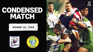 Sydney City Roosters vs Canberra Raiders  Round 16 1998  Condensed Match  NRL [upl. by Yebot]