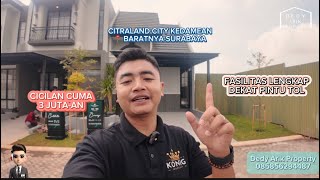 Type Corvey Citraland City Kedamean Cicilan Cuma 3 Jutaan Fasilitas Lengkap Dekat Pintu Tol [upl. by Marybella]