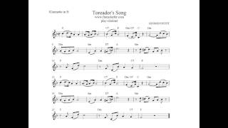 Toreadors Song Clarinet [upl. by Erialb]