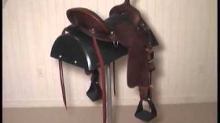 Closeup of Fabtrons new Cross Trail Saddle by HorseSaddleShopcom [upl. by Nallak182]