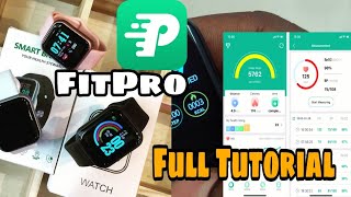 How To Connect Any Smartwatch To Phone Less Than 2 Minutes  Fitpro Smart Bracelet [upl. by Loreen]