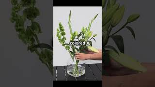 Magic Trick Change Flower Colors with Food Coloring youtubeshort [upl. by Aihtnamas]