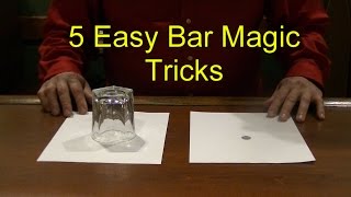 5 Easy Bar Magic Tricks Epic Cool Simple Magic Trick [upl. by Nagorb]