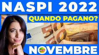 pagamenti naspi novembre 2022 💰 quando arrivano [upl. by Aja]