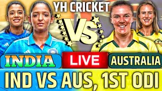 India W Vs Australia W 1st ODI Match 2024  IND vs AUS Live Toda [upl. by Donohue]