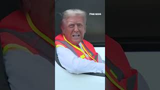 Trump takes garbage truck to Wisconsin rally in jab at Biden comment [upl. by Kind370]