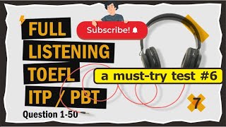 Full TOEFL Listening ITP Practice Test  LONGMAN COMPLETE TEST THREE questions 1 to 50 with answers [upl. by Mauer220]