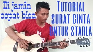 Belajar gitar surat cinta untuk starlaFingerstyle guitar lesson [upl. by Truscott108]