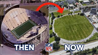 Demolished NFL Stadiums Then and Now [upl. by Anesuza]