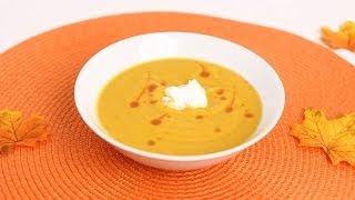 Roasted Butternut Squash Soup Recipe  Laura Vitale  Laura in the Kitchen Episode 660 [upl. by Dory]