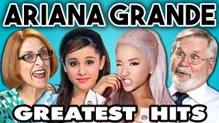 ELDERS READ ARIANA GRANDES HIT SONGS React [upl. by Aldis]