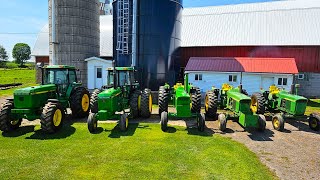 Tractor and Barn Tour at The Hager Farm Amazing John Deere Equipment Lineup [upl. by Epolenep402]