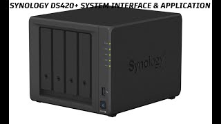 Synology DS420 NAS System Interface Control Panel and Application [upl. by Zahc]