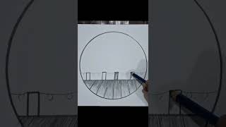 circledrawing drawing circlescenery visit my channel for full video [upl. by Oiruam]