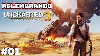 🔴LIVE  RELEMBRANDO  Uncharted 3 Drakes Deception 01 [upl. by Jeffery]