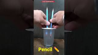 Hydrolysis of water with pencil experiment hydrolysis shorts [upl. by Madden]