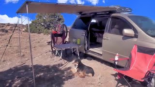 Van Tour of a Nomad Living in a Minivan  NoBuild Van Life [upl. by Rennug]