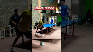 LONG PIPS BLOCKING 🔥  MOODY PingPong pingpong  tenismeja tabletennis shorts shortvideo [upl. by Yrem]