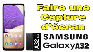 Comment faire une capture décran sur Samsung A32 [upl. by Ettellocin]