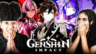 We reacted to EVERY GENSHIN IMPACT CHARACTER DEMO and ranked ALL OF THEM [upl. by Ahtelahs85]