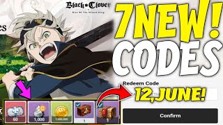 🌟 June Codes 🌟 Black Clover Mobile Redeem Codes 2024 🔘 Black Clover M Code [upl. by Rehctaht]