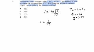 Oscillation Exam Questions  A Level Physics AQA Edexcel level 1 [upl. by Anaicilef]