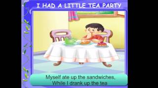 I Had A Little Tea Party  Nursery Rhyme  ENGLISH [upl. by Avra]