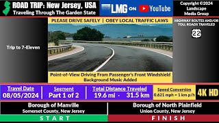 08052024 Part 1 of 2  Manville to North Plainfield New Jersey USA [upl. by Zobias]