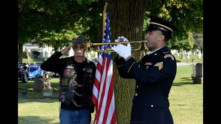 ANTHONY AMIGONE SR Military Funeral Short US Army [upl. by Eilsehc]