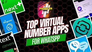 Best Free Virtual Number Apps For WhatsApp  Textnow  Textplus  Talkatone [upl. by Jew459]