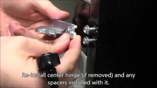 Door Removal Video  Haier HT Top Freezer Models [upl. by Ellebana280]