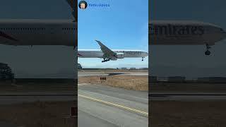 Emirates Airlines Boeing 777300ER Landing Cockpit View [upl. by Lenny]