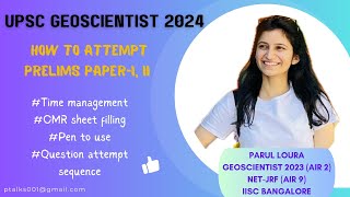 How to attempt prelims paper 1 2Geoscientist2024Time managementOMR fillingQuestion attempt [upl. by Islek368]