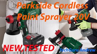 Parkside Cordless Paint Sprayer 20V PFSA 20 Li B2 [upl. by Adrea898]